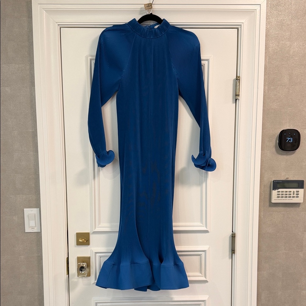 Tibi Royal Blue Long Sleeve Dress